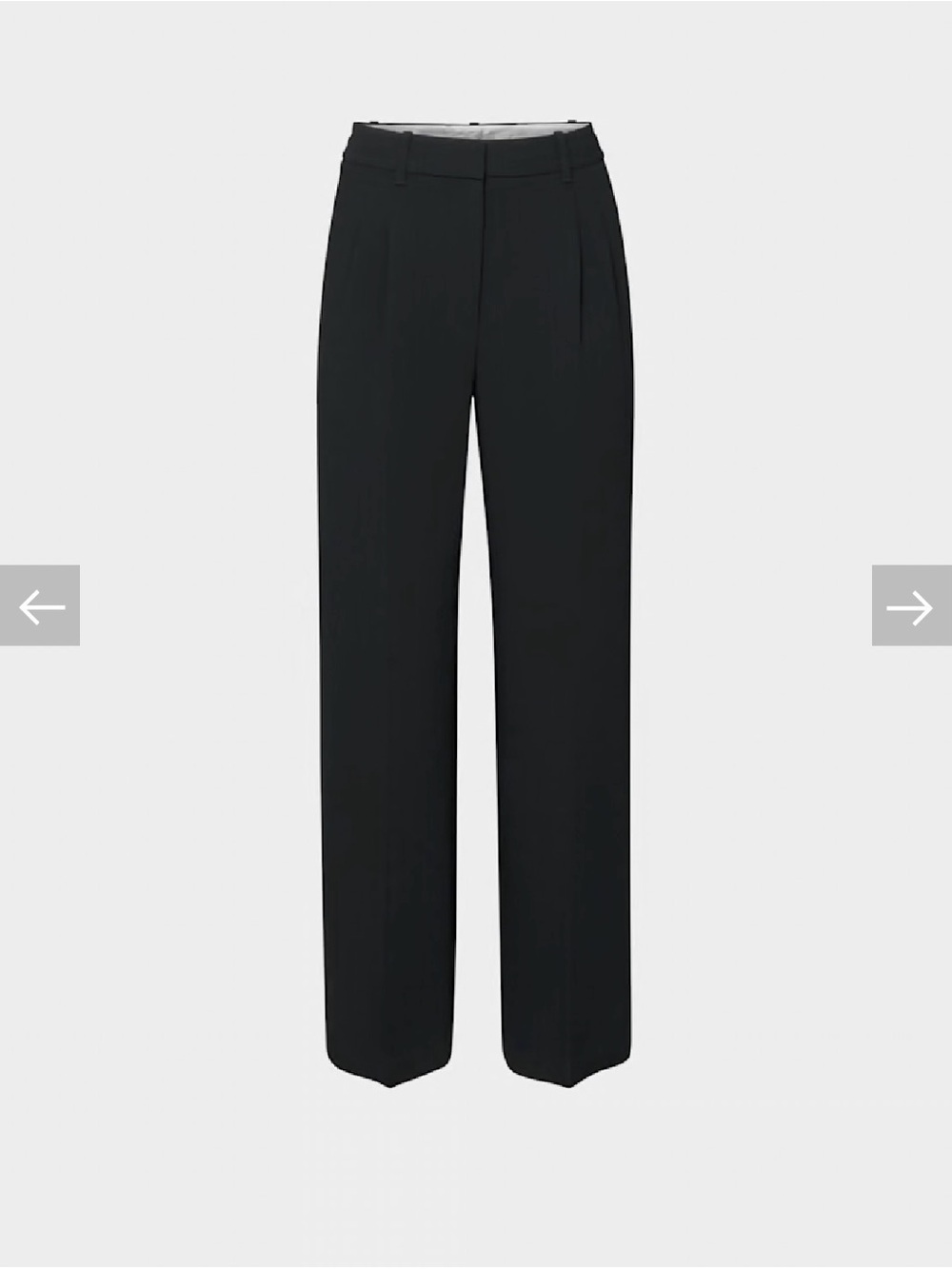 Aritzia Black Wide-Leg Trousers